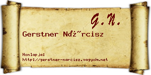 Gerstner Nárcisz névjegykártya